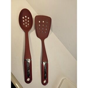 KitchenAid Red Cooking Utensil 3 Slotted Spoon And Spatula Replacement Utensil
